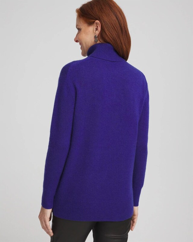 Cashmere Turtleneck Sweater Tunic - image 3